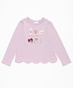 mezzo piano / メゾピアノ Tシャツ | 【人気商品再入荷】【直営店で取り扱い無し】アリスモチーフ　長袖Ｔシャツ