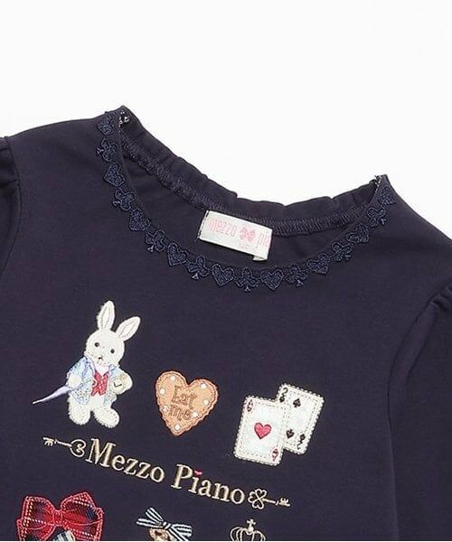 mezzo piano / メゾピアノ Tシャツ | 【人気商品再入荷】【直営店で取り扱い無し】アリスモチーフ　長袖Ｔシャツ | 詳細2