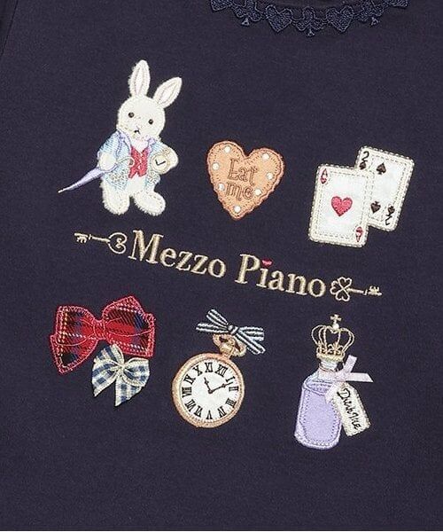 mezzo piano / メゾピアノ Tシャツ | 【人気商品再入荷】【直営店で取り扱い無し】アリスモチーフ　長袖Ｔシャツ | 詳細3