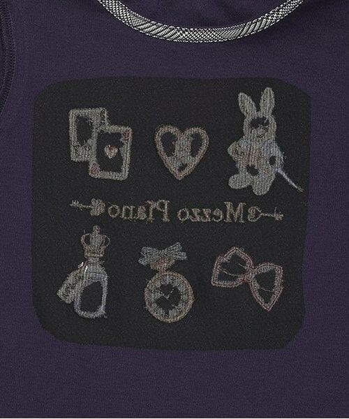 mezzo piano / メゾピアノ Tシャツ | 【人気商品再入荷】【直営店で取り扱い無し】アリスモチーフ　長袖Ｔシャツ | 詳細4