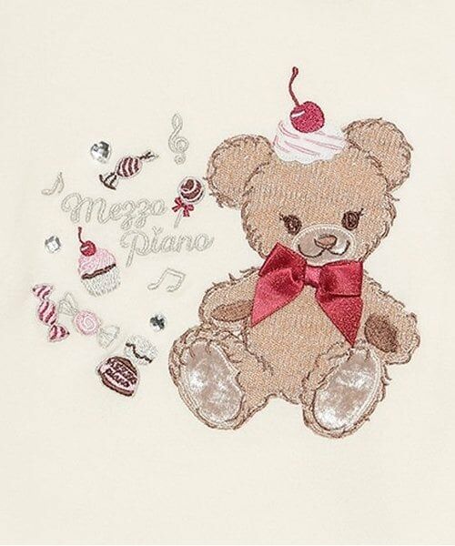 mezzo piano / メゾピアノ Tシャツ | 【人気商品再入荷】【直営店で取り扱い無し】LT クマ 袖切替フリル | 詳細3