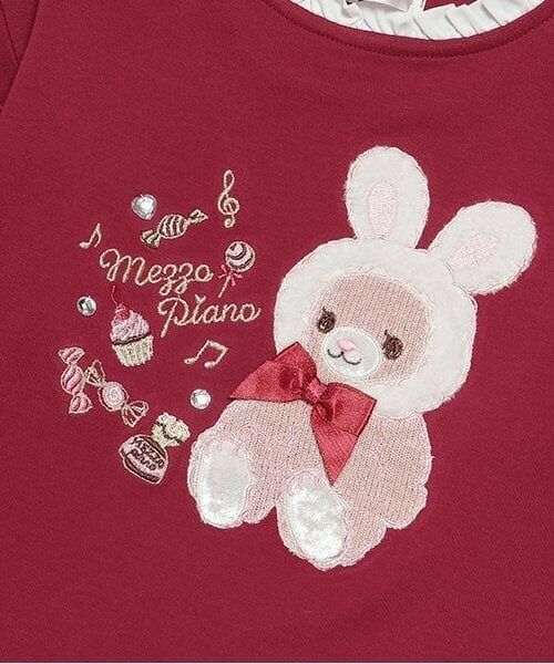 mezzo piano / メゾピアノ Tシャツ | 【人気商品再入荷】【直営店で取り扱い無し】LT クマ 袖切替フリル | 詳細4