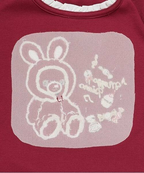 mezzo piano / メゾピアノ Tシャツ | 【人気商品再入荷】【直営店で取り扱い無し】LT クマ 袖切替フリル | 詳細5