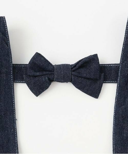 mezzo piano / メゾピアノ ミニ丈・ひざ丈ワンピース | 【人気商品再入荷】【直営店で取り扱い無し】フロントジップ裾ロゴ　ジャンパースカート | 詳細3