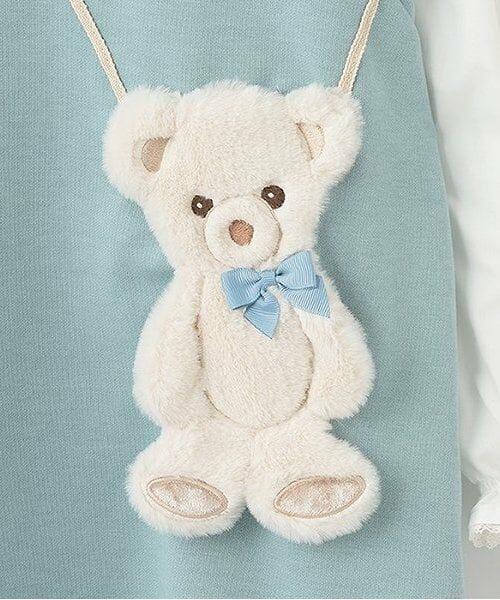 mezzo piano / メゾピアノ ミニ丈・ひざ丈ワンピース | ★クマポシェット風　袖切替カットワンピース | 詳細7