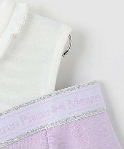 mezzo piano / メゾピアノ ミニ丈・ひざ丈ワンピース | 【人気商品再入荷】【直営店で取り扱い無し】ロゴライン　肩開きワンピース | 詳細3