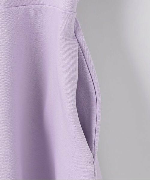 mezzo piano / メゾピアノ ミニ丈・ひざ丈ワンピース | 【人気商品再入荷】【直営店で取り扱い無し】ロゴライン　肩開きワンピース | 詳細4