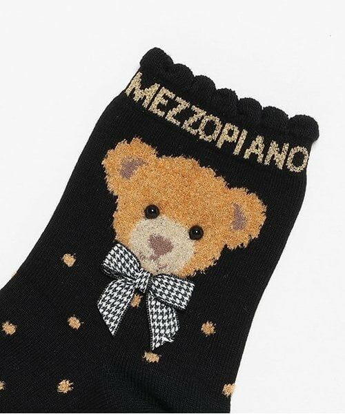 mezzo piano / メゾピアノ ソックス | 6023423：クマチャンソックス | 詳細1