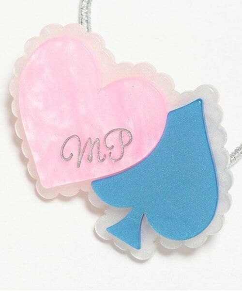 mezzo piano / メゾピアノ ヘアゴム・シュシュ | 【人気商品再入荷】【直営店で取り扱い無し】トランプモチーフ　ヘアポニー　2個セット | 詳細1