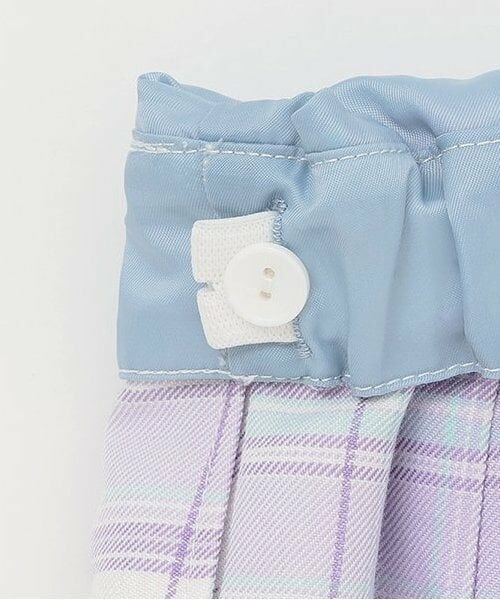 mezzo piano / メゾピアノ ミニ・ひざ丈スカート | ★チェックプリーツ レースアップスカート | 詳細3