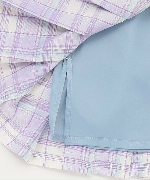 mezzo piano / メゾピアノ ミニ・ひざ丈スカート | ★チェックプリーツ レースアップスカート | 詳細5