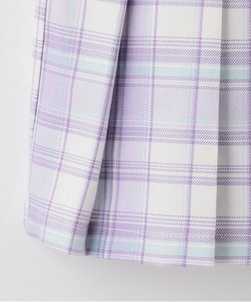 mezzo piano / メゾピアノ ミニ・ひざ丈スカート | ★チェックプリーツ レースアップスカート | 詳細7