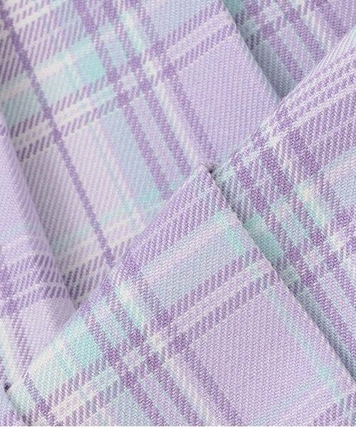 mezzo piano / メゾピアノ ミニ・ひざ丈スカート | ★チェックプリーツ レースアップスカート | 詳細8