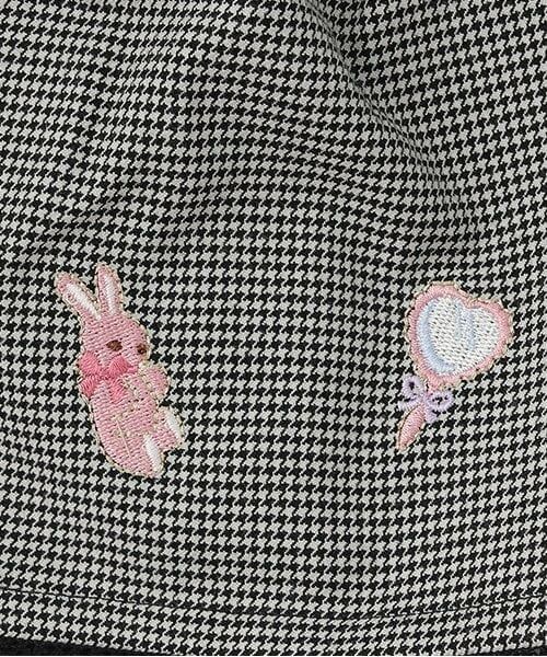 mezzo piano / メゾピアノ ショート・ハーフ・半端丈パンツ | 【人気商品再入荷】【直営店で取り扱い無し】クマ刺しゅうレースアップ　キュロットスカート | 詳細6