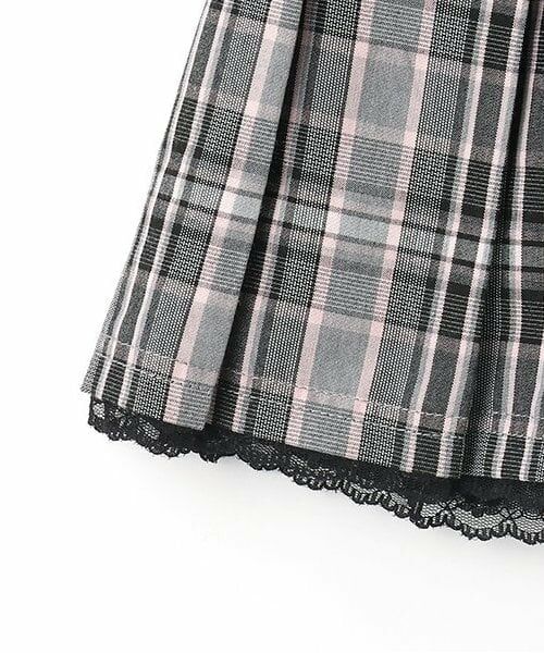 mezzo piano / メゾピアノ ミニ・ひざ丈スカート | 【人気商品再入荷】【直営店で取り扱い無し】ハートポーチつきチェックプリーツスカート | 詳細9