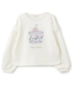 mezzo piano / メゾピアノ スウェット | 【人気商品再入荷】【直営店で取り扱い無し】メリーゴーランド　トレーナー