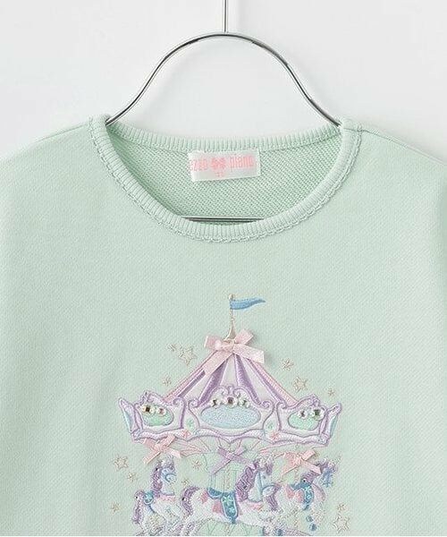 mezzo piano / メゾピアノ スウェット | 【人気商品再入荷】【直営店で取り扱い無し】メリーゴーランド　トレーナー | 詳細2