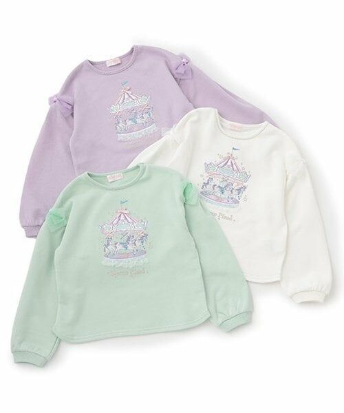 mezzo piano / メゾピアノ スウェット | 【人気商品再入荷】【直営店で取り扱い無し】メリーゴーランド　トレーナー | 詳細8