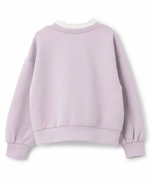 mezzo piano / メゾピアノ スウェット | 【人気商品再入荷】【直営店で取り扱い無し】レースアップリボン　レイヤードトレーナー | 詳細1