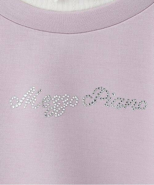 mezzo piano / メゾピアノ スウェット | 【人気商品再入荷】【直営店で取り扱い無し】レースアップリボン　レイヤードトレーナー | 詳細2