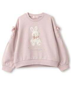 mezzo piano / メゾピアノ スウェット | 【人気商品再入荷】【直営店で取り扱い無し】ぬいぐるみレースアップトレーナー