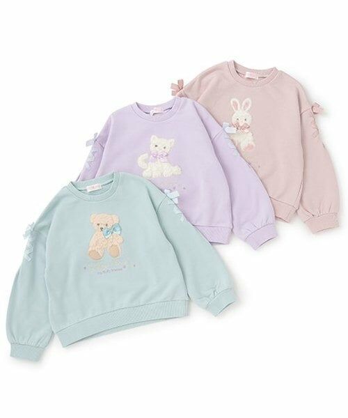 mezzo piano / メゾピアノ スウェット | 【人気商品再入荷】【直営店で取り扱い無し】ぬいぐるみレースアップトレーナー | 詳細10