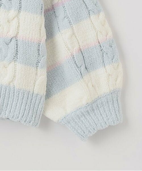 mezzo piano / メゾピアノ ニット・セーター | 【人気商品再入荷】【直営店で取り扱い無し】ボーダーモールニット　プルオーバー | 詳細4