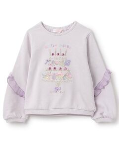 mezzo piano / メゾピアノ スウェット | ★切替フリル　ケーキトレーナー