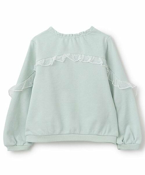 mezzo piano / メゾピアノ スウェット | ★切替フリル　ケーキトレーナー | 詳細1