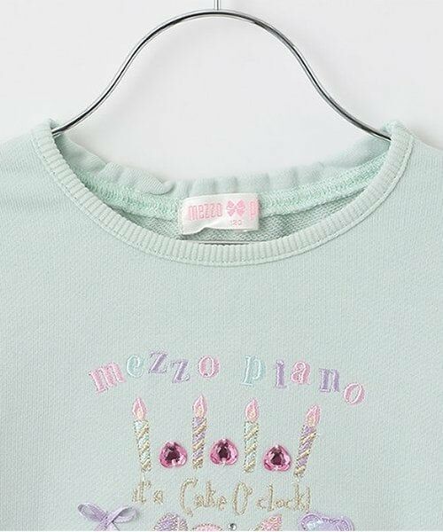 mezzo piano / メゾピアノ スウェット | ★切替フリル　ケーキトレーナー | 詳細2