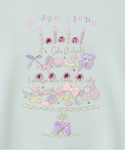 mezzo piano / メゾピアノ スウェット | ★切替フリル　ケーキトレーナー | 詳細3