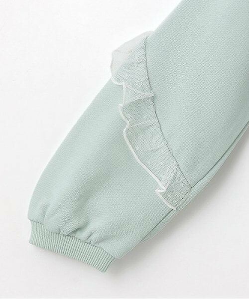 mezzo piano / メゾピアノ スウェット | ★切替フリル　ケーキトレーナー | 詳細5