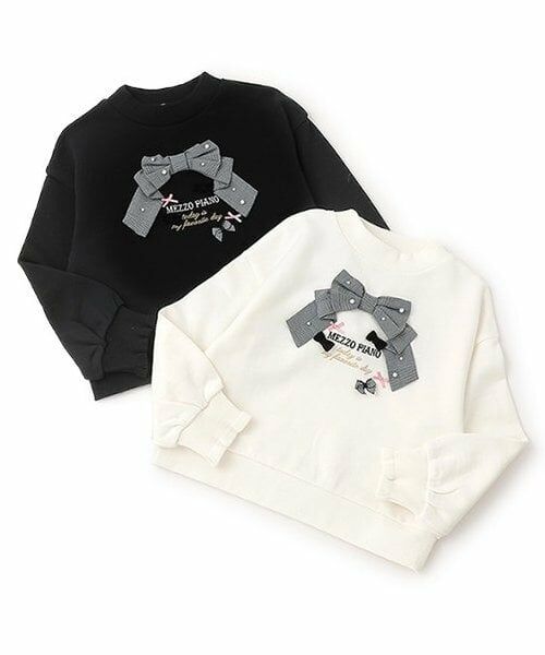 mezzo piano / メゾピアノ スウェット | 【人気商品再入荷】【直営店で取り扱い無し】チェックリボン　トレーナー | 詳細7