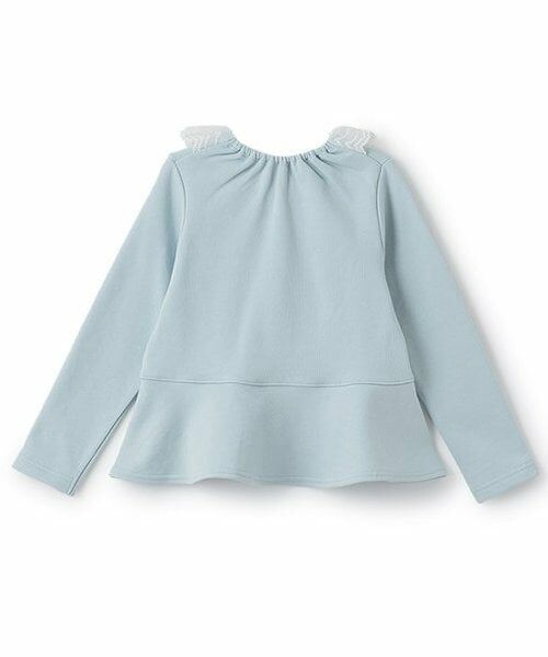 mezzo piano / メゾピアノ スウェット | 【人気商品再入荷】【直営店で取り扱い無し】雪の結晶ネックレス刺しゅう　トレーナー | 詳細1