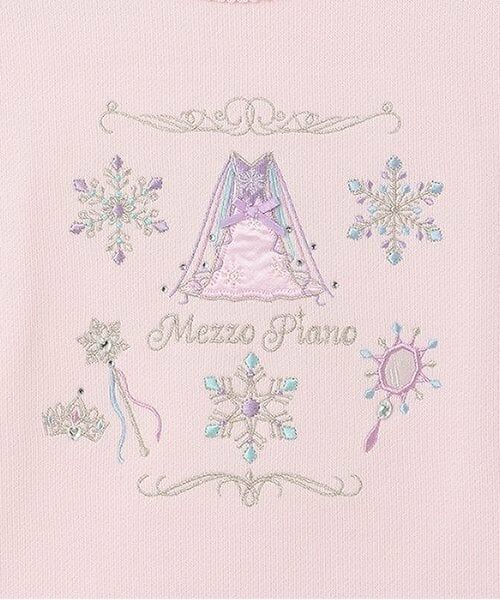 mezzo piano / メゾピアノ スウェット | 【人気商品再入荷】【直営店で取り扱い無し】スノークイーンモチーフ　トレーナー | 詳細3