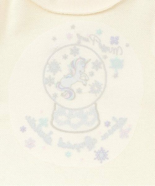 mezzo piano / メゾピアノ スウェット | 【人気商品再入荷】【直営店で取り扱い無し】袖チュール　ユニコーントレーナー | 詳細4