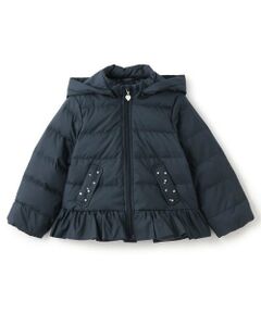 mezzo piano / メゾピアノ ブルゾン | 【人気商品再入荷】【直営店で取り扱い無し】ビジューポケット　ショートダウン