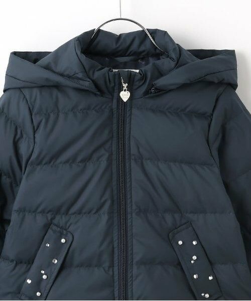 mezzo piano / メゾピアノ ブルゾン | 【人気商品再入荷】【直営店で取り扱い無し】ビジューポケット　ショートダウン | 詳細2