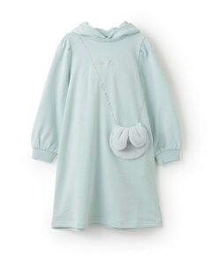 mezzo piano / メゾピアノ ミニ丈・ひざ丈ワンピース | 【人気商品再入荷】【直営店で取り扱い無し】ウサギポシェット　カットワンピース