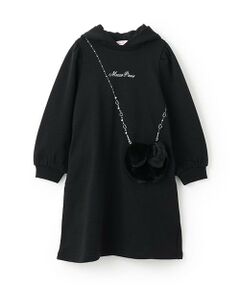 mezzo piano / メゾピアノ ミニ丈・ひざ丈ワンピース | 【人気商品再入荷】【直営店で取り扱い無し】ウサギポシェット　カットワンピース