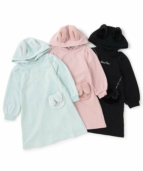 mezzo piano / メゾピアノ ミニ丈・ひざ丈ワンピース | 【人気商品再入荷】【直営店で取り扱い無し】ウサギポシェット　カットワンピース | 詳細13