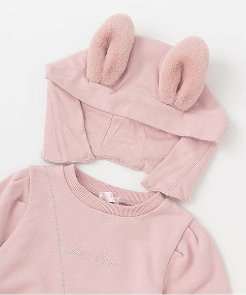 mezzo piano / メゾピアノ ミニ丈・ひざ丈ワンピース | 【人気商品再入荷】【直営店で取り扱い無し】ウサギポシェット　カットワンピース | 詳細3