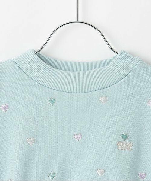 mezzo piano / メゾピアノ ミニ丈・ひざ丈ワンピース | 【人気商品再入荷】【直営店で取り扱い無し】プチハート刺しゅう　ドッキングワンピース | 詳細2