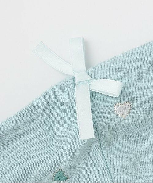 mezzo piano / メゾピアノ ミニ丈・ひざ丈ワンピース | 【人気商品再入荷】【直営店で取り扱い無し】プチハート刺しゅう　ドッキングワンピース | 詳細3