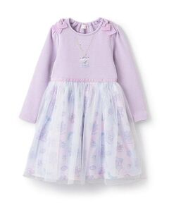 mezzo piano / メゾピアノ ミニ丈・ひざ丈ワンピース | 【人気商品再入荷】【直営店で取り扱い無し】遊園地柄　ドッキングワンピース