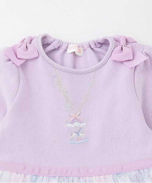 mezzo piano / メゾピアノ ミニ丈・ひざ丈ワンピース | 【人気商品再入荷】【直営店で取り扱い無し】遊園地柄　ドッキングワンピース | 詳細2