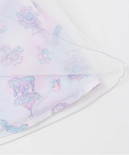 mezzo piano / メゾピアノ ミニ丈・ひざ丈ワンピース | 【人気商品再入荷】【直営店で取り扱い無し】遊園地柄　ドッキングワンピース | 詳細7