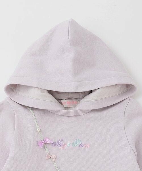 mezzo piano / メゾピアノ ミニ丈・ひざ丈ワンピース | ★ユニコーンポシェット風パーカワンピース | 詳細2