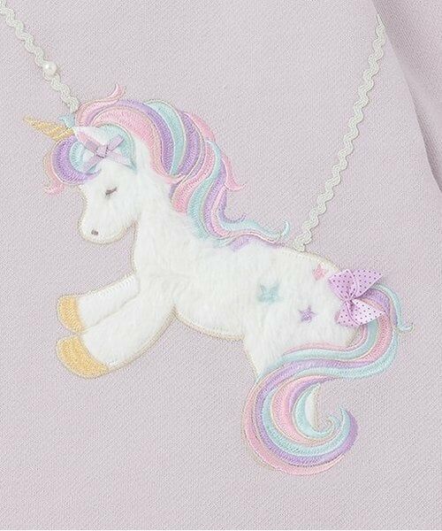 mezzo piano / メゾピアノ ミニ丈・ひざ丈ワンピース | ★ユニコーンポシェット風パーカワンピース | 詳細6