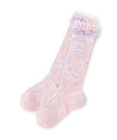 mezzo piano / メゾピアノ ソックス | ★遊園地柄　ハイソックス